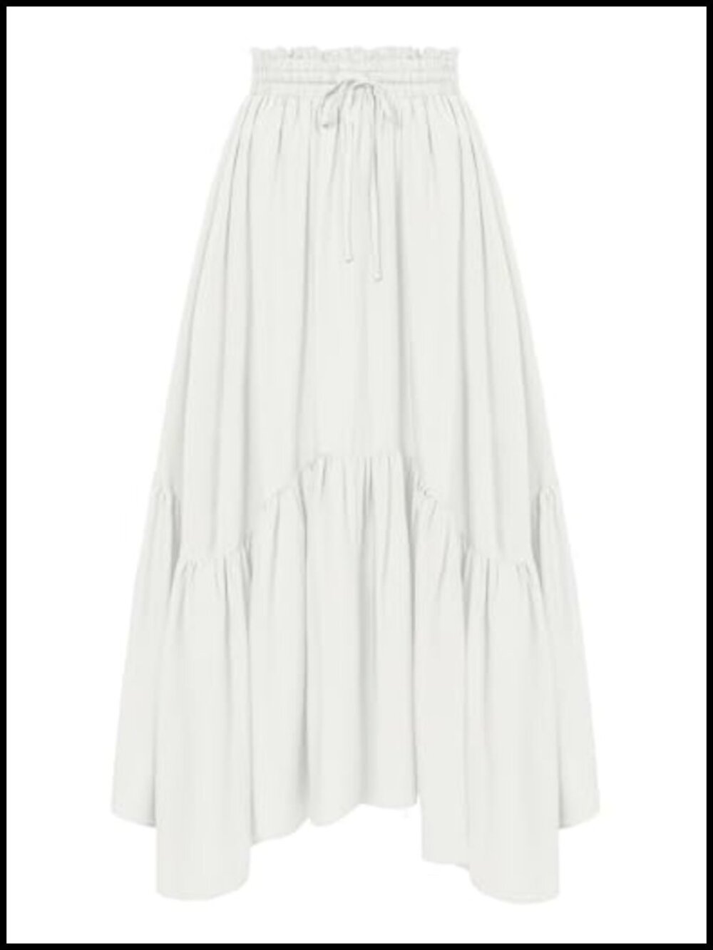 High Waist Maxi Skirt with Pockets Renaissance Costume Skirt